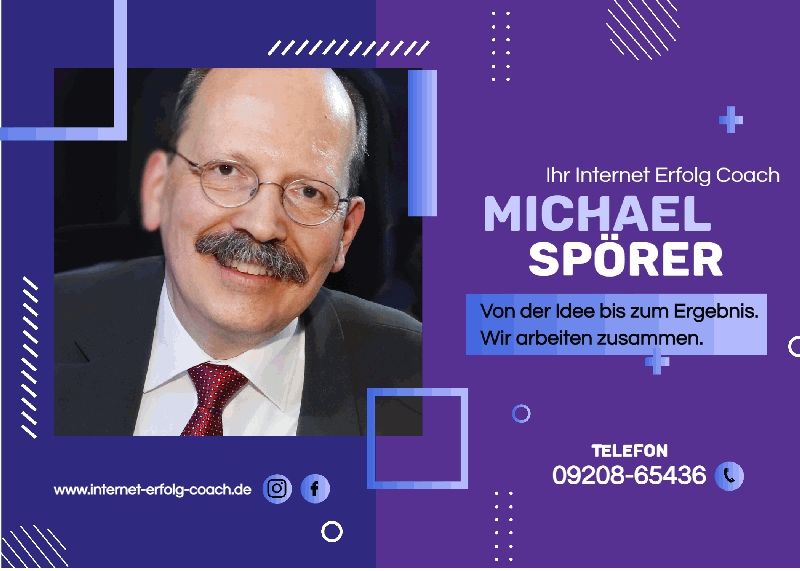 Michael Spörer ist Ihr Internet Erfolg Coach