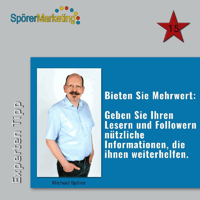 bieten Sie Mehrwert
