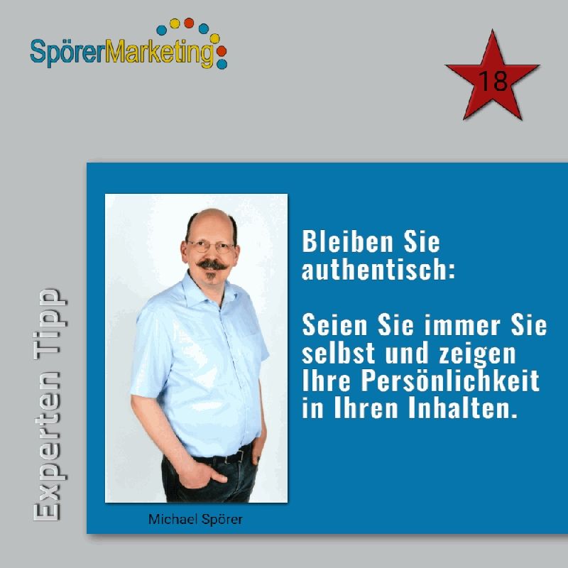 Experten Tipp von Michael Spörer, Internet Erfolg Coach
